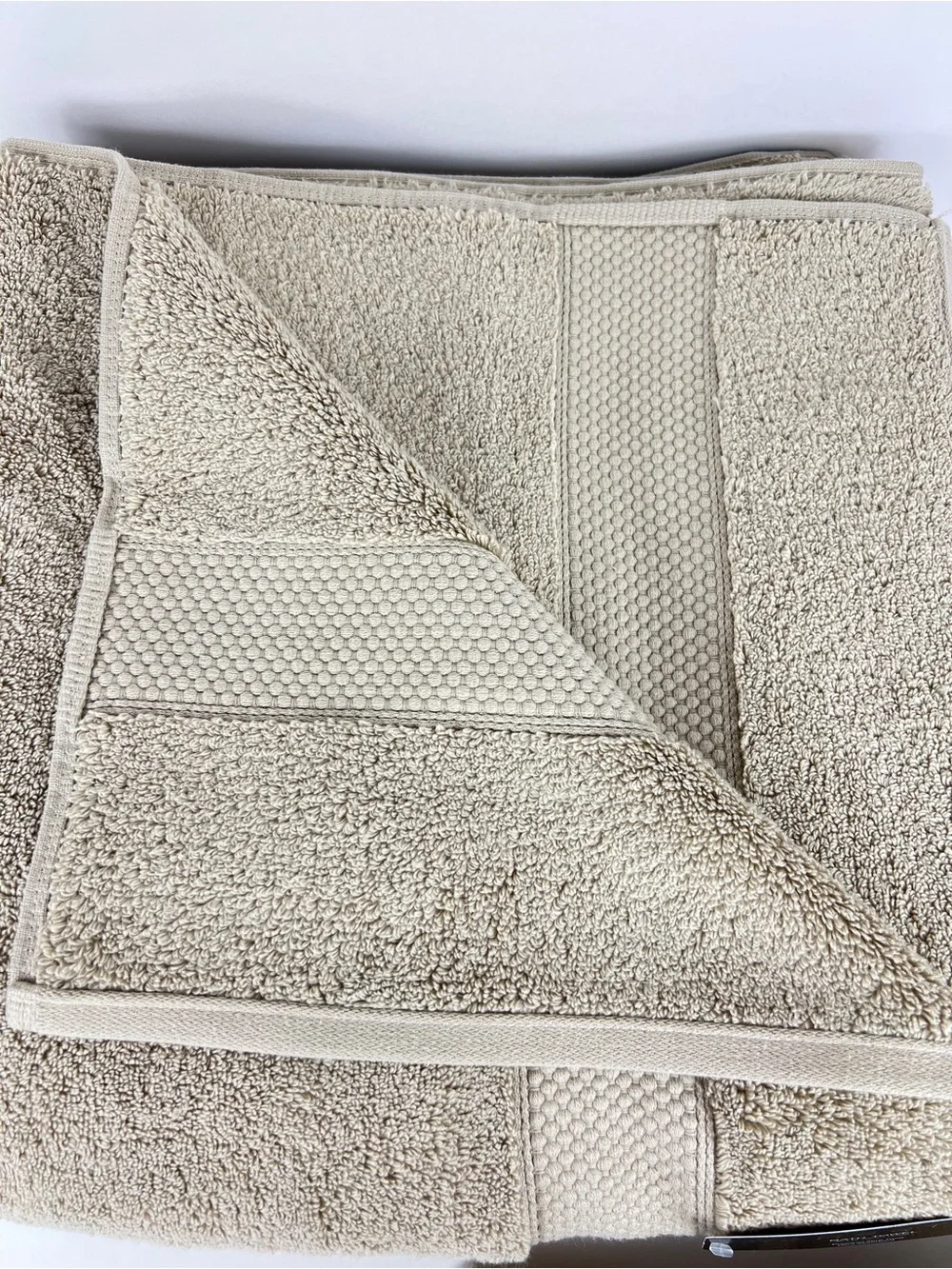 Wamsutta Bath Towel Set Tan Beige Premium Zero Twist Cotton Plush 8 Pc Set NEW